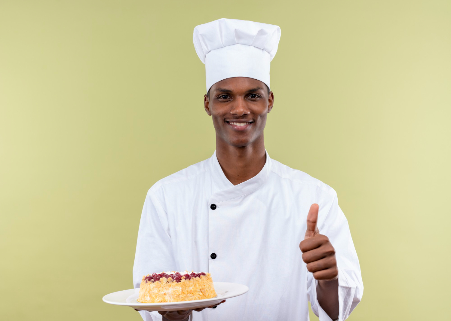 Baker working